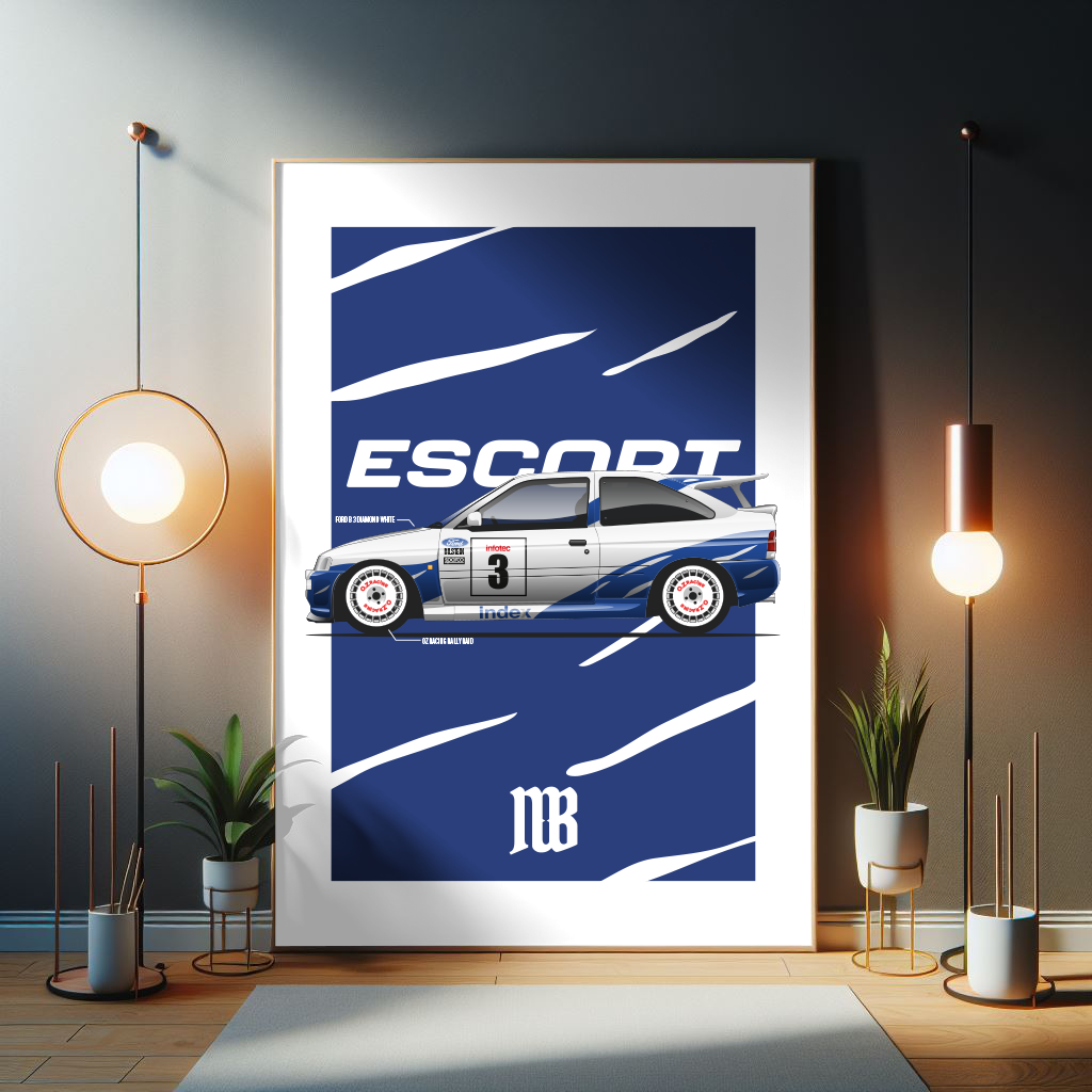 WR Escort RS Cosworth Poster – Nostalgicboii