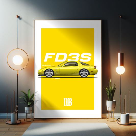 95 RX-7 FD3S Poster