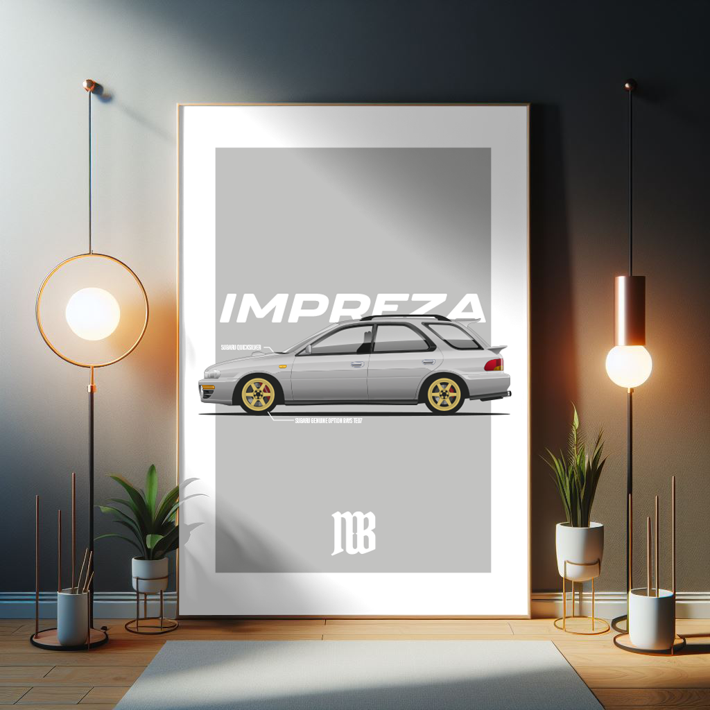 GF8 Impreza Wagon Poster