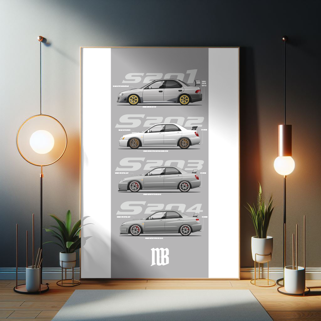 Impreza S201 S202 S203 S204 Poster