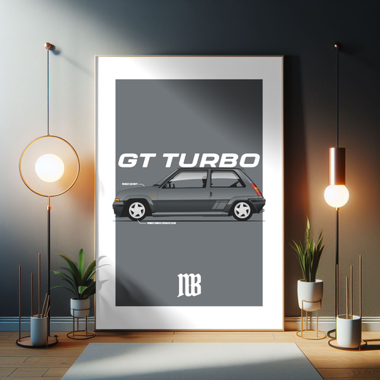 Renault 5 GT Turbo Poster